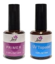 Kit Top Coat E Primer Em Gel Lirio Alta Secagem Selante Kit Top Coat E Primer Em Gel Lirio Alta Secagem Selante