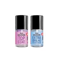 Kit Top Coat + Extra Brilho NailGuard - Nati Kit Top Coat + Extra Brilho NailGuard - Nati