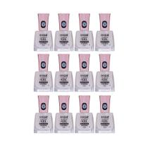 Kit Top Coat Fixador Efeito Cristal Risqué Diamond Gel 9,5ml - 12 UN