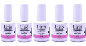 Kit Top Coat Lirió Kit 5 Unidades Durabilidade Unhas De Gel