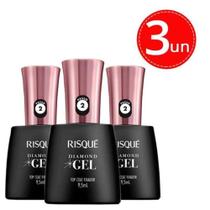 Kit Top Coat Risqué Diamond Gel 3 unidades 9,5ml