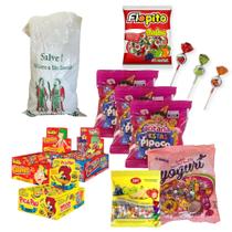 Kit Top Doces Cosme e Damião p/ Montar 50 Saquinhos