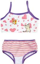 Kit top e calcinha em cotton g (7 a 9 anos) super fofo