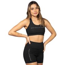 Kit Top Feminino + Shorts Academia com Elastano Zero Transparencia Fitness Treino Conjunto Mulher Presente Original Gorilla Kit Top Feminino + Shorts Academia com Elastano Zero Transparencia Fitness Treino Conjunto Mulher Presente Original Gorilla