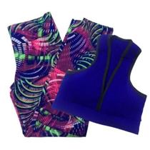 Kit Top + Legging para Academia Moda Feminina Fitness