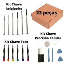 Kit Top Plus Chaves de Precisão 23 peças - Tablet/Celular