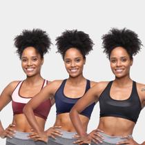 Kit Top Plus Size Gonew Média Sustentação c/ 3 Peças Kit Top Plus Size Gonew Média Sustentação c/ 3 Peças