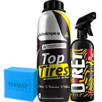 Kit Top tires AutoLimpe D Ret Dub Boyz Limpeza Pesada Brilho Intenso