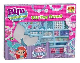 Kit Top Trand Miçangas Infantil Biju Collection Sereia DmToy