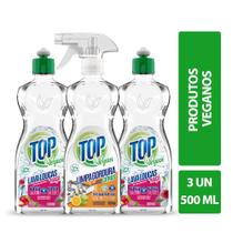 Kit TOP Vegan Lava Louças Concentrado + Desengordurante 500ml