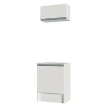 Kit Topázio 60cm 2 Portas Aéreo Balcão Branco Madesa Kit Topázio 60cm 2 Portas Aéreo Balcão Branco Madesa