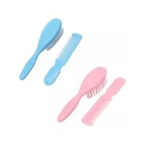 Kit Topetinho pente e escova de cabelo infantil Kit Topetinho pente e escova de cabelo infantil