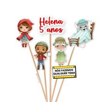 Kit Topo de Bolo Chapeuzinho Vermelho