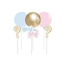 Kit Topo de Bolo com Balão - Festa Boy or Girl 2 - 01 unidade - Cromus - Rizzo