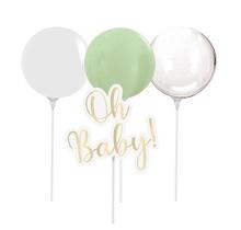Kit Topo de Bolo com Balão - Festa OH Baby Boy - 01 unidade - Cromus - Rizzo