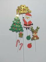 Kit topo de bolo Feliz Natal