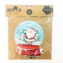 Kit Topo de Bolo Globo Papai Noel - 18cm - 3 unidades - Amora - Rizzo
