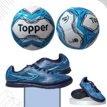 Kit Topper Futsal Chuteira Slick V e Bola Slick