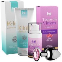 Kit Toque Da Virgem Gel Lubrificante Íntimo Intt Plug P