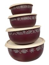 Kit Toque Magico Rustic Marsala 4 peças