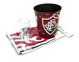 Kit Torcedor 3x1 Pipoca Bandeira Copo Fluminense RJ - AllMix