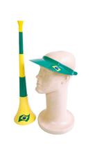 Kit Torcedor Brasil com Viseira e Vuvuzela Kit Torcedor Brasil com Viseira e Vuvuzela