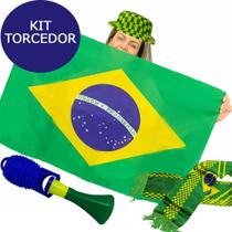 Kit torcedor Copa do mundo Brasil Xadrez