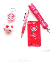 Kit Torcedor do Internacional 01 porta cartao +01 chaveiro +01 cordao+01caneta
