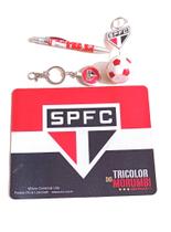 Kit torcedor do São Paulo Porta Recado Mouse Pad Caneta Chaveiro