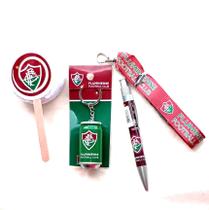 Kit Torcedor Fluminense toalinha pirulito+caneta+chaveiro+cordao