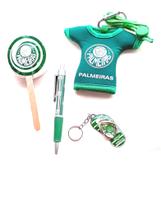 Kit Torcedor Palmeiras toalinha pirulito+enfeite+caneta+chaveiro metal Kit Torcedor Palmeiras toalinha pirulito+enfeite+caneta+chaveiro metal