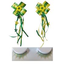 Kit Torcida Brasil Verde E Amarelo Cilios E Tic Tac Presilha De Cabelo Copa do Mundo Brasil Laço Par Enfeite Kit Torcida Brasil Verde E Amarelo Cilios E Tic Tac Presilha De Cabelo Copa do Mundo Brasil Laço Par Enfeite