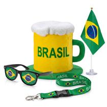 Kit Torcida Do Brasil Completo Com 4 Peças Para Copa Do Mundo 2026