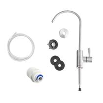Kit Torneira Bancada Faucet Aço Escovado Mangueira Conector
