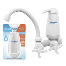 Kit Torneira de Cozinha para Parede com Filtro Acquabios 1006-0048 Branco + 1 Refil Extra 1007-0001