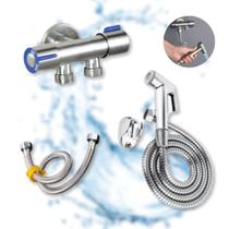 Kit Torneira Ducha Higiênica Chuveirinho Com Derivação Sanitário