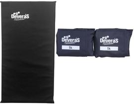 Kit: Tornozeleiras 1 kg + Colchonete - Preto Kit: Tornozeleiras 1 kg + Colchonete - Preto