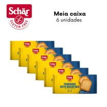 KIT Torrada tradicional fette biscottate Dr. Schar 87g - Caixa com 6 unidades