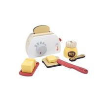 Kit Torradeira de Madeira - Comidinha de Brinquedo - Newart