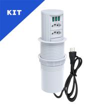 Kit Torres De Tomadas Automático 2 Tomadas 20A 3 USB 5.2A