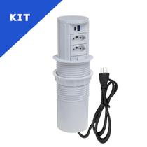 Kit Torres De Tomadas Totem Manual 2 Tomadas 10A 2 USB 9.0A Kit Torres De Tomadas Totem Manual 2 Tomadas 10A 2 USB 9.0A