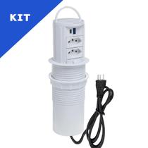 Kit Torres De Tomadas Totem Manual Alça 2 Tom 20A 2USB 9.0A Kit Torres De Tomadas Totem Manual Alça 2 Tom 20A 2USB 9.0A