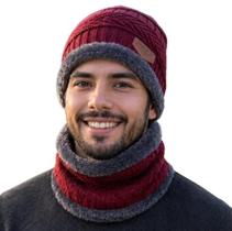 Kit Touca Boina Gorro Cachecol Beanie Forrada Inverno Femin. Kit Touca Boina Gorro Cachecol Beanie Forrada Inverno Femin.