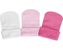 KIT TOUCA DUCK REF07612 MENINA - Conjunto de 3 Toucas para Bebê