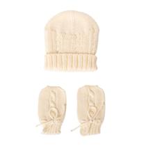 Kit touca e luva bebê - Amarelo bebê