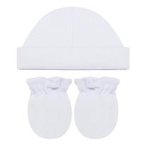 Kit Touca E Luva Bebê Em Algodão Egípcio Mini & Co. -