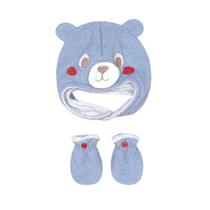 Kit Touca e Luva Bebê Menino Soccer 10