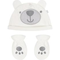 Kit Touca E Luva Hug Fleece Luxo Off White