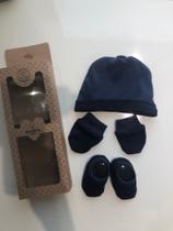 Kit touca e luva para bebê