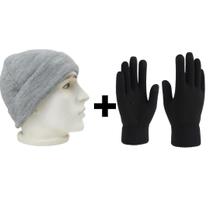 Kit Touca e Luvas De Lã Quentinha Grossa Básica Preta Adulto Conjunto Unissex Gorro Inverno Frio Alta Qualidade Kit Touca e Luvas De Lã Quentinha Grossa Básica Preta Adulto Conjunto Unissex Gorro Inverno Frio Alta Qualidade
